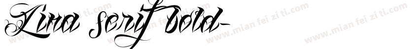 Lina serif bold字体转换